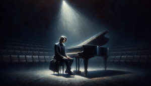 Nothing Else Matters de Metallica en piano — ilustración artística